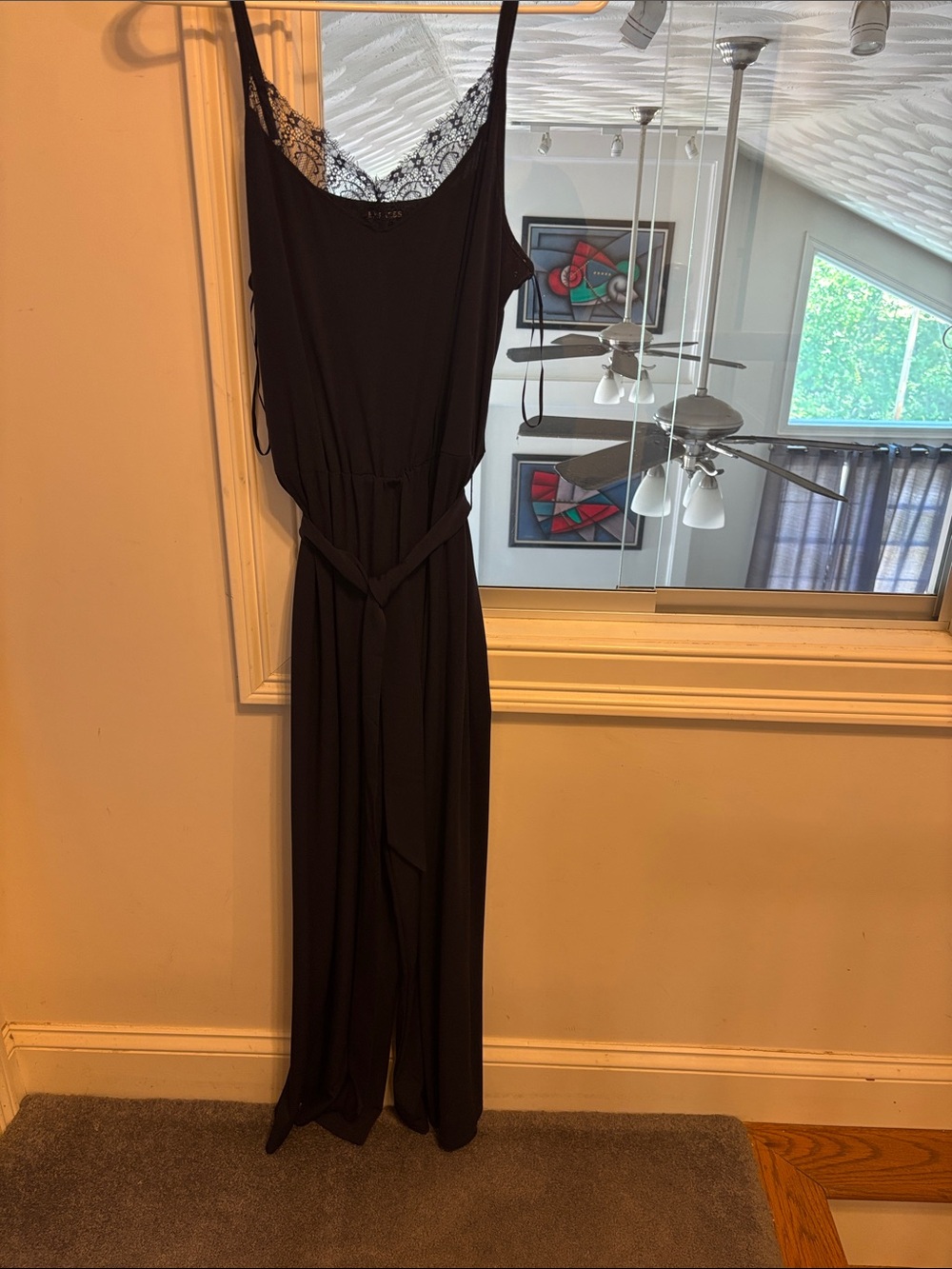 Express navy blue jumpsuit - Picture 4 of 7